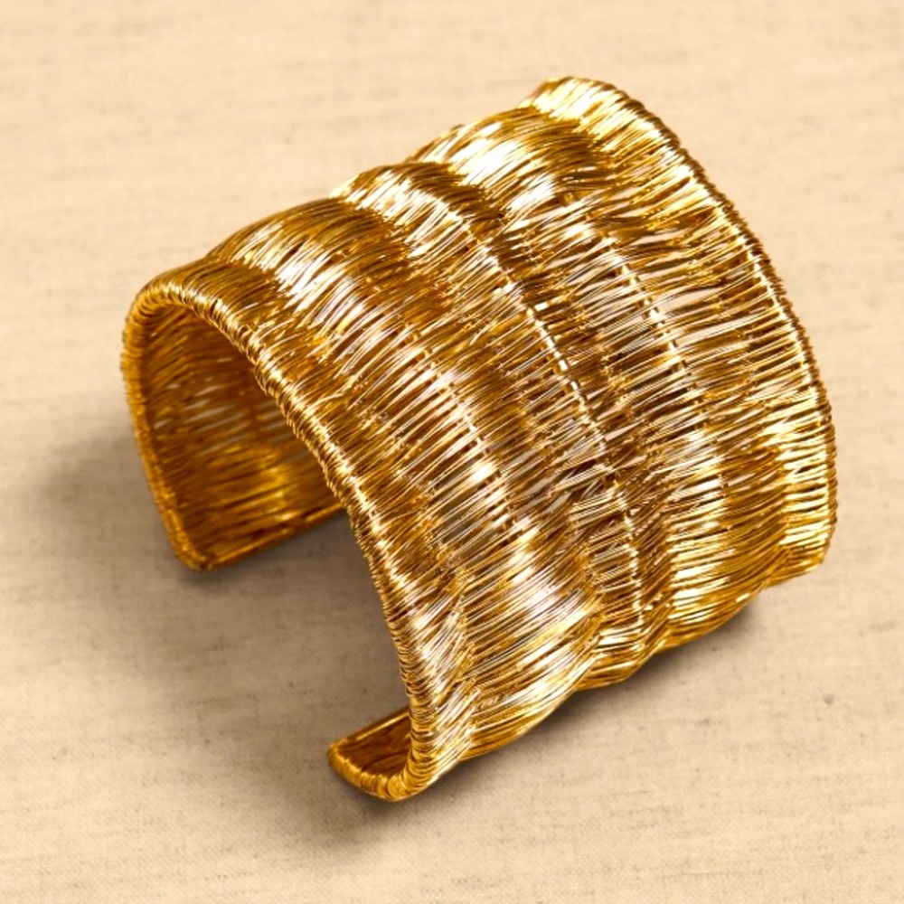 NWT BANANA REPUBLIC MAYA WOVEN CUFF BRACELET | AUREUS + ARGENT